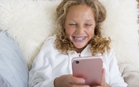 Girl on phone